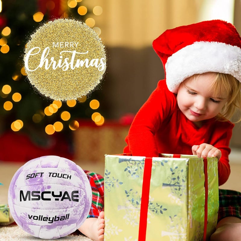 MSCYAE Volleyball Official Size 5,Soft Touch Volleyballs for Kids Youth Adults, Indoor Outdoor Volleyball for Beginners Backyard Park Beach Play Ball Games(Best Gift) - Image 5